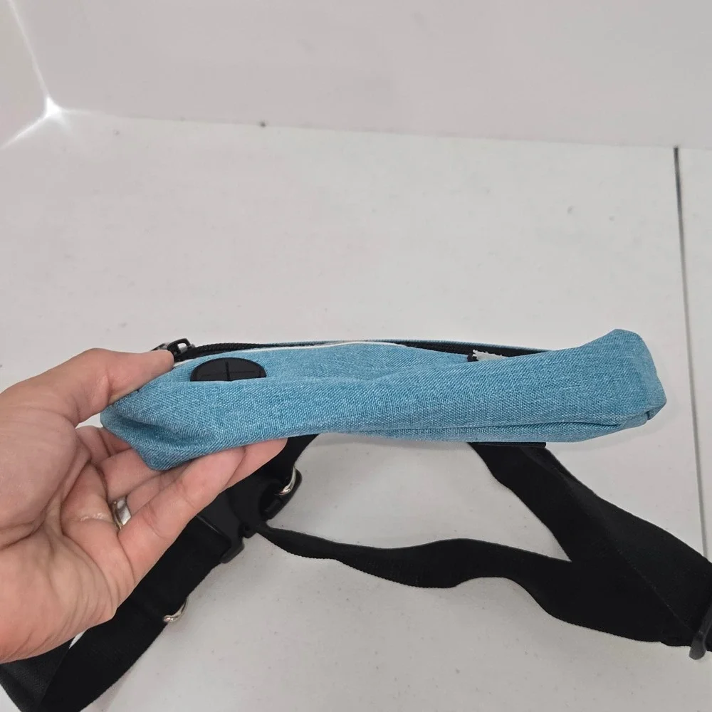 PetAmi Dog Walking Pack Waist Bag Blue Reflective Treat Pouch Waste Dispenser